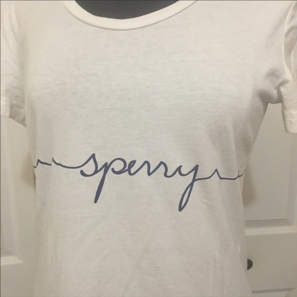 100% Cotton Sperry T-shirt in white - Picture 5 of 7